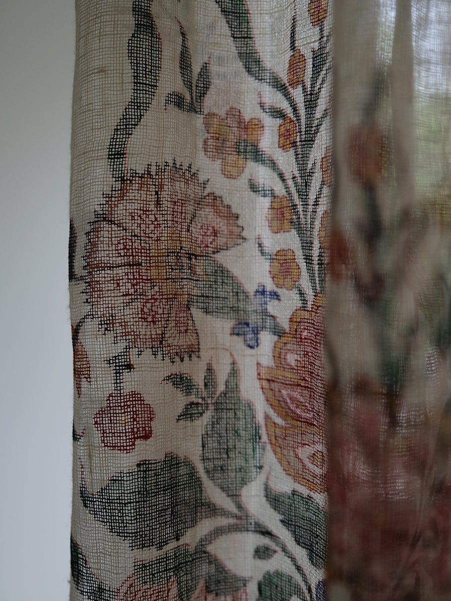 Printed Linen Curtain - Gamla Ivory｜プリント リネンカーテン - ガムラアイボリー