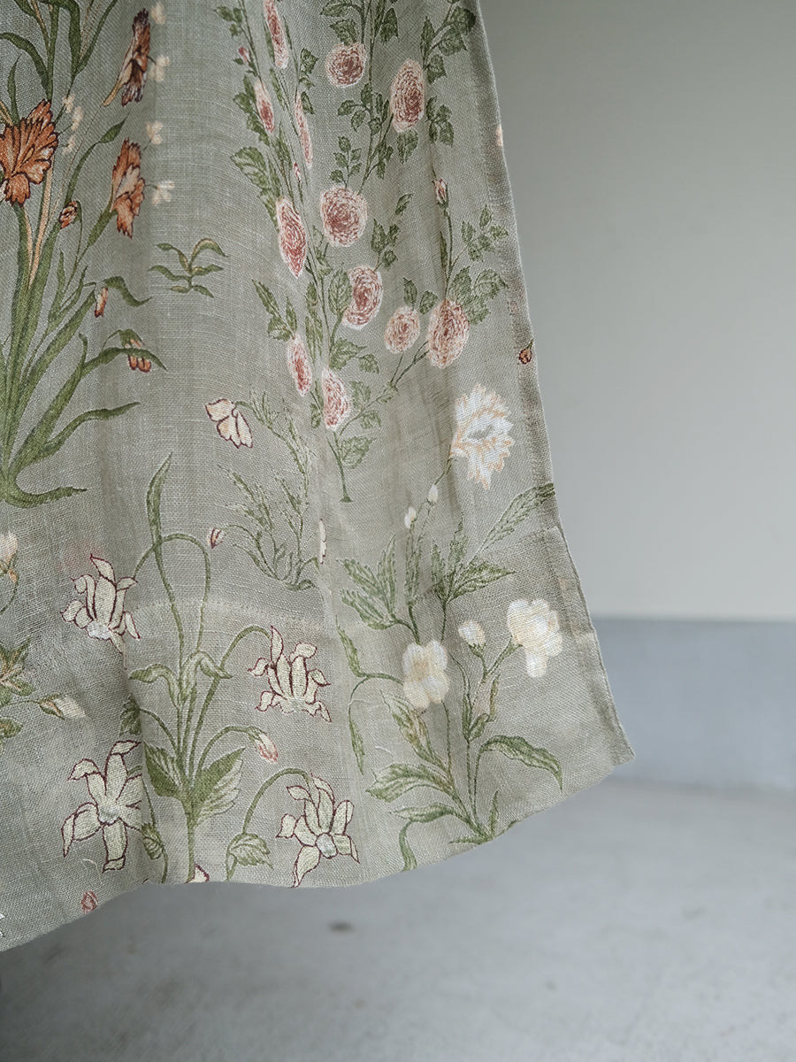 Printed Linen Curtain - Garden Sage｜プリント リネンカーテン - ガーデンセージ
