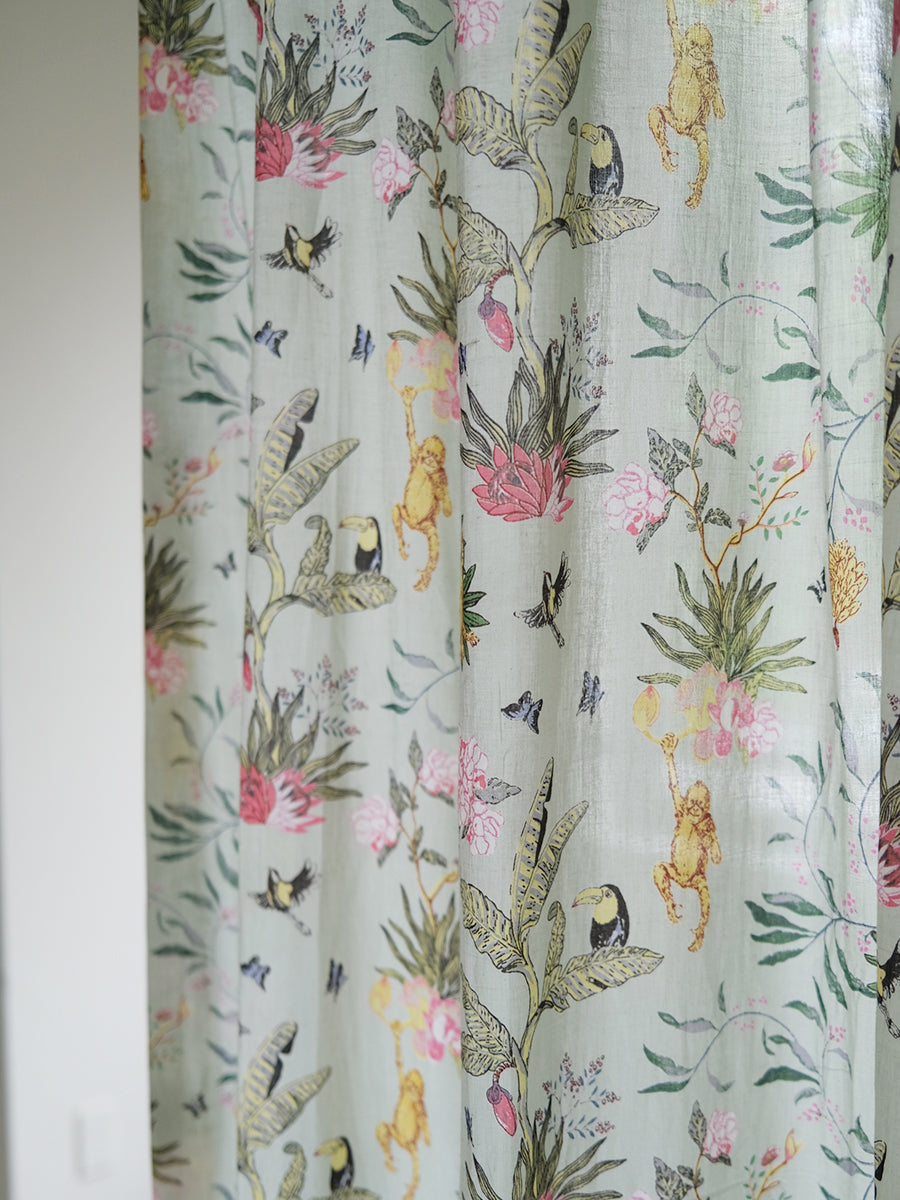 Printed Voile Curtain - Ubud Wave｜ボイルカーテン - ウブドウェーブ