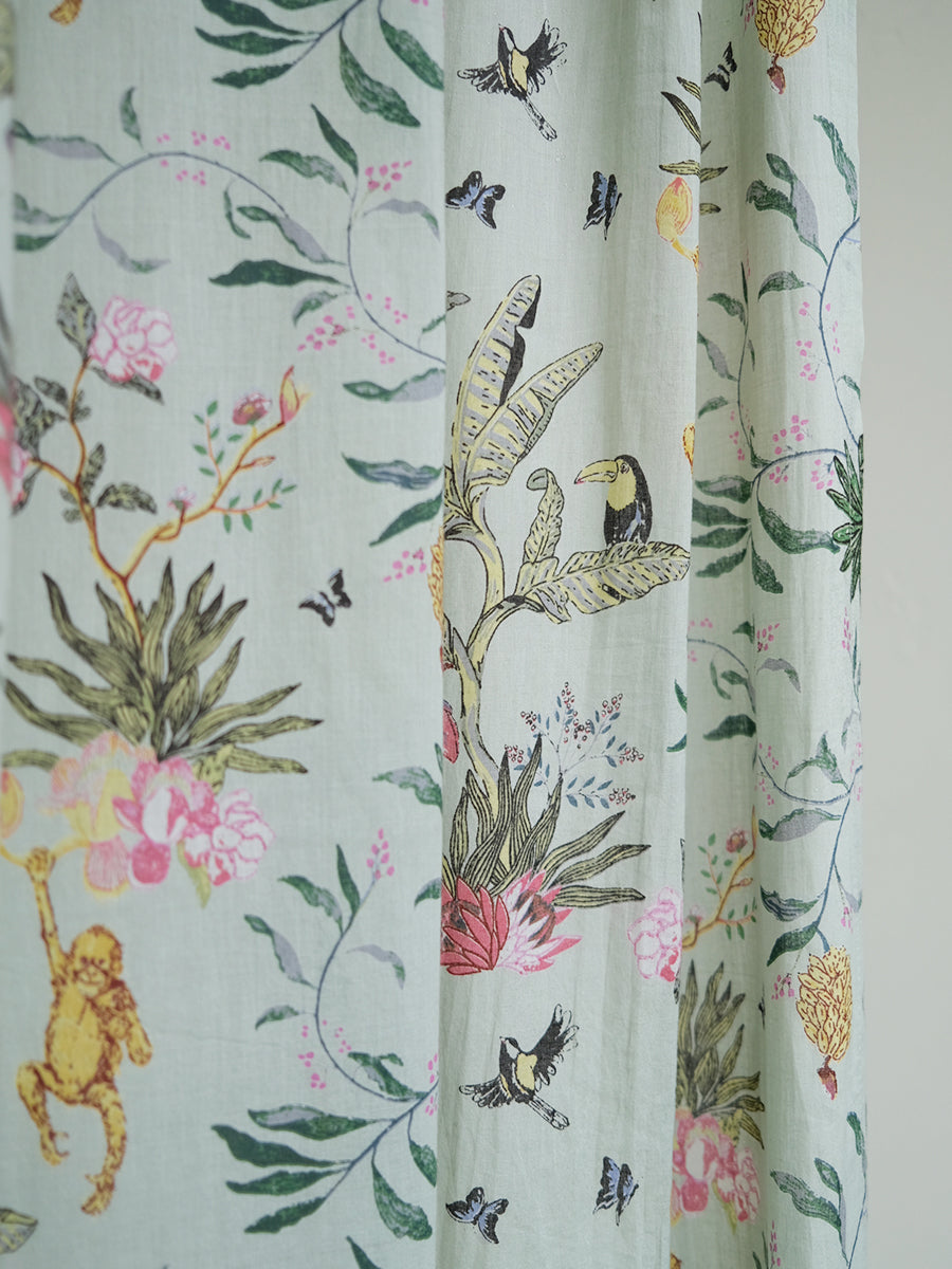 Printed Voile Curtain - Ubud Wave｜ボイルカーテン - ウブドウェーブ