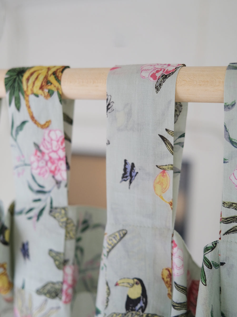 Printed Voile Curtain - Ubud Wave｜ボイルカーテン - ウブドウェーブ