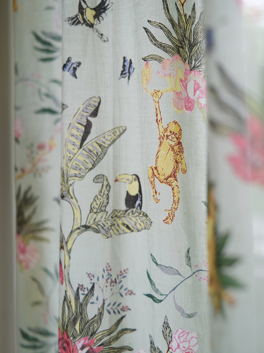 Printed Voile Curtain - Ubud Wave｜ボイルカーテン - ウブドウェーブ