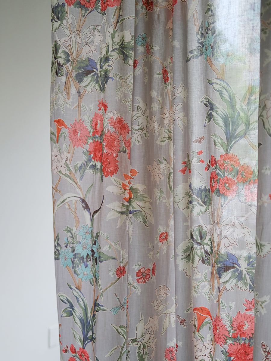 Printed Voile Curtain- Corsica Sky Voile｜ボイルカーテン - コルシカスカイ