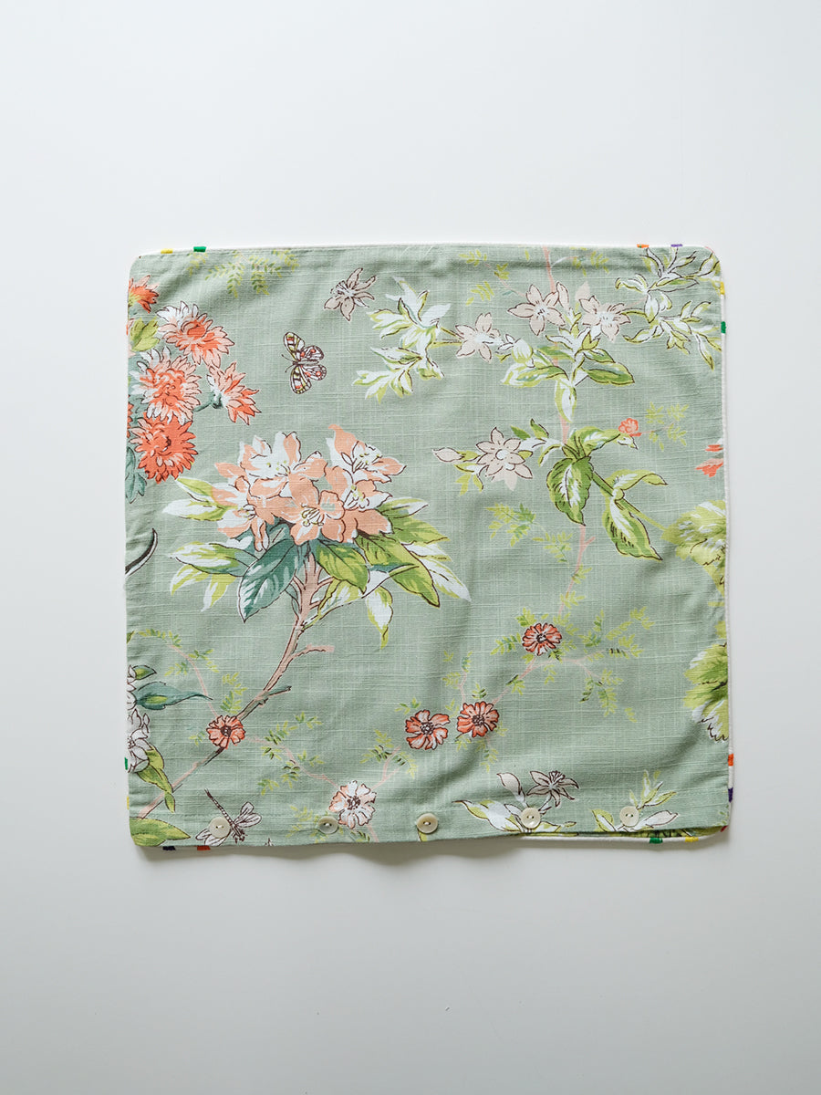 Emb. Cushion cover - Bird Tree｜クッションカバー - バードツリー