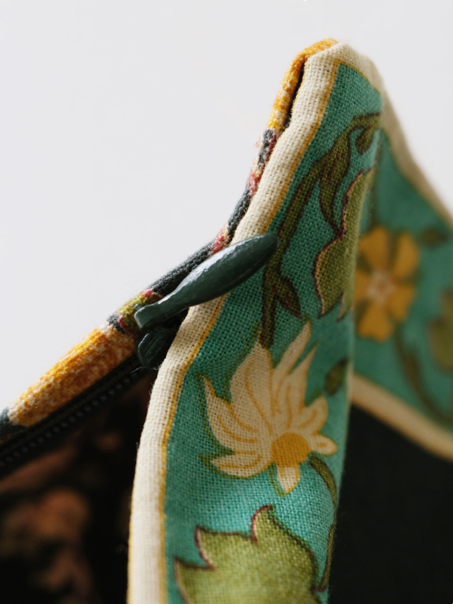 Printed Cushion Cover Rev - Garden Emerald｜プリントクッションカバー - ガーデンエメラルド